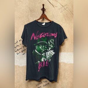 MADEWORN NOTORIOUS B.I.G BENJAMINS VINTAGE 100% COTTON TEE